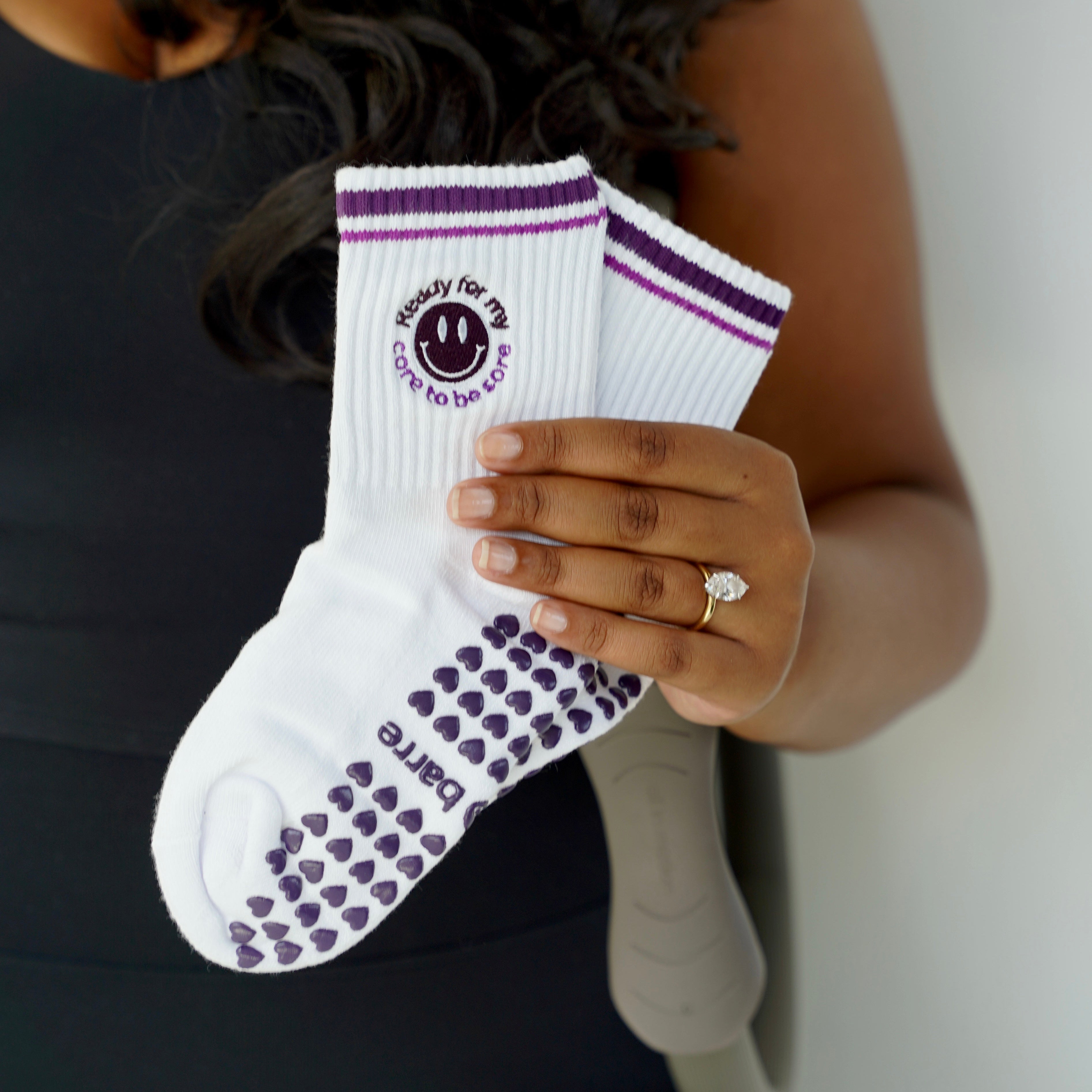 ready for my core to be sore barre socks