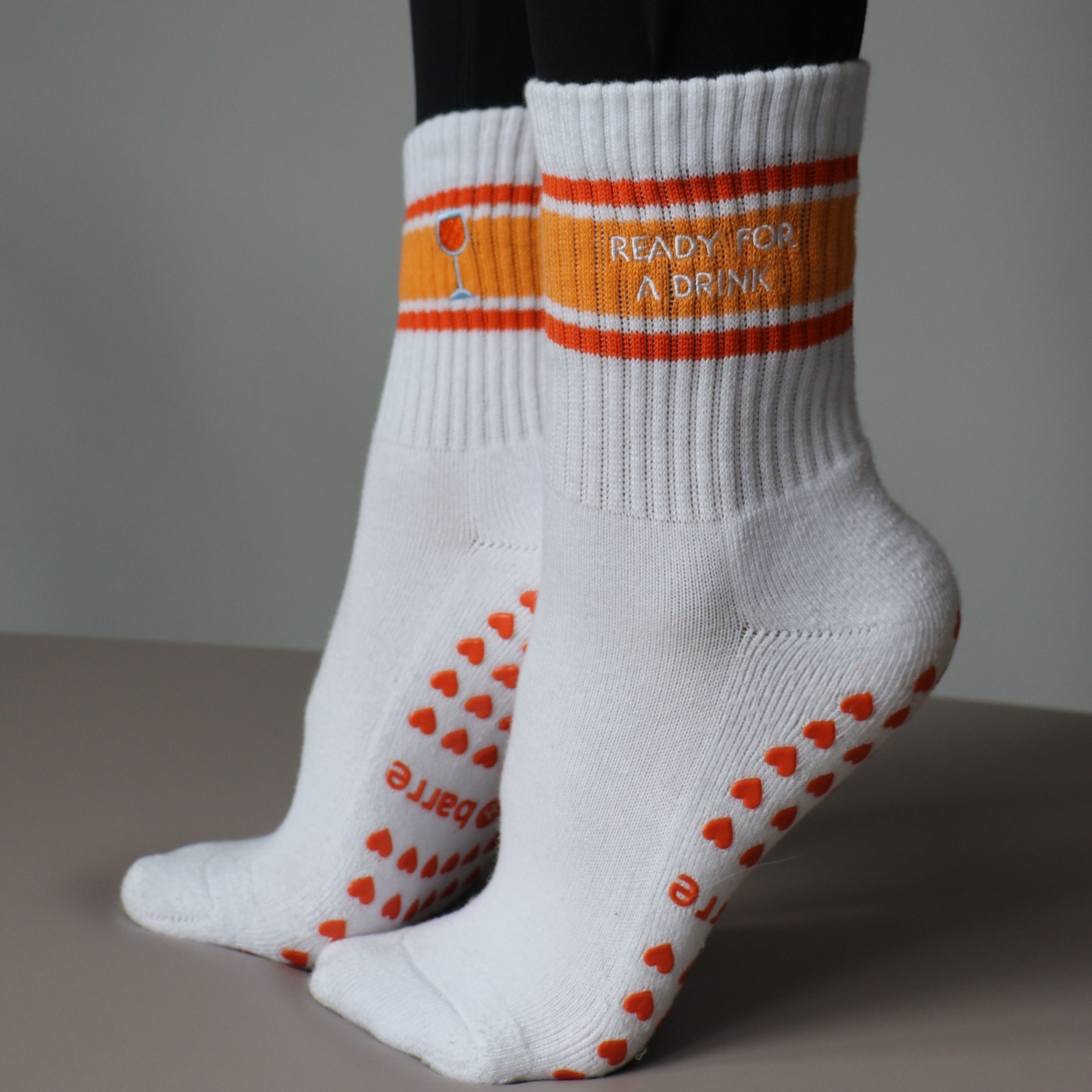 ready for a drink barre socks
