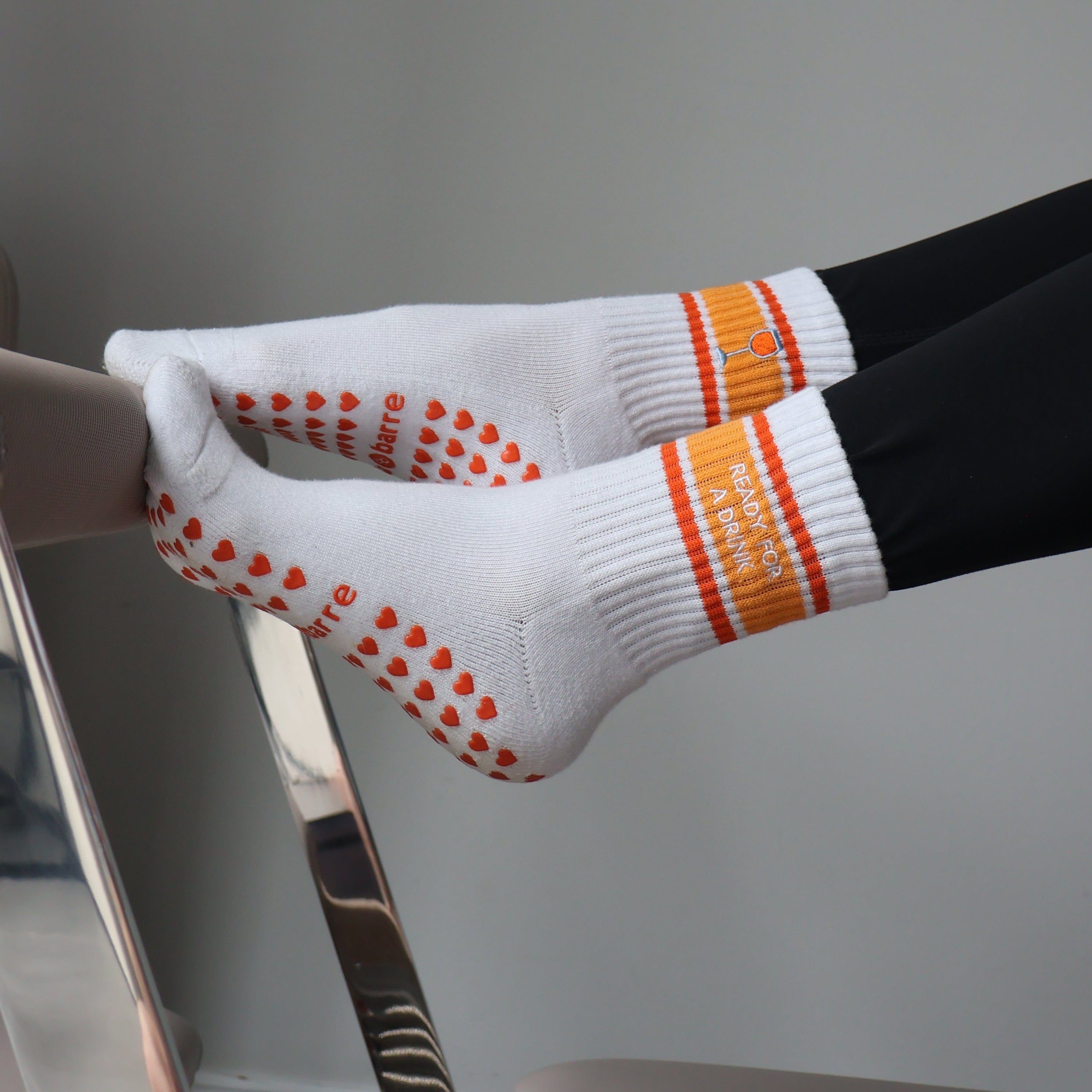 ready for a drink grip socks