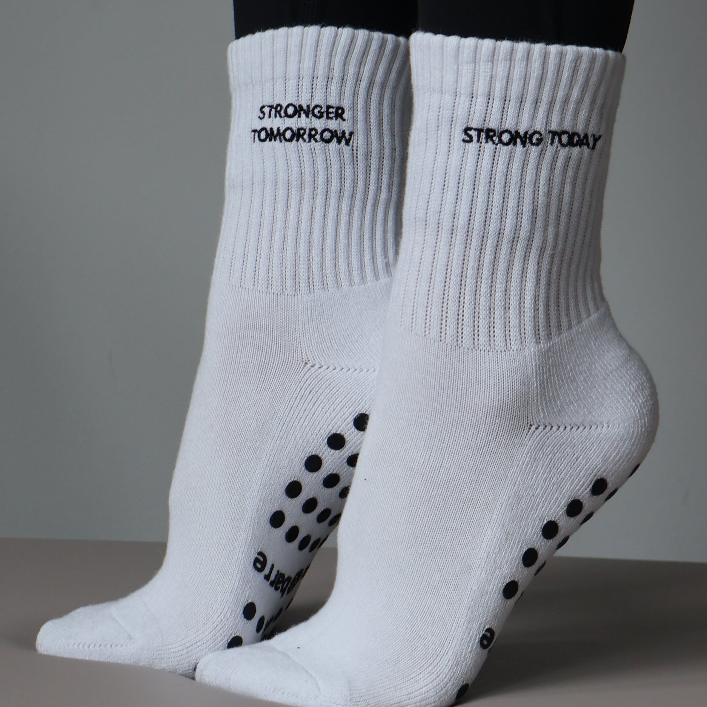 strong today and stronger tomorrow barre socks