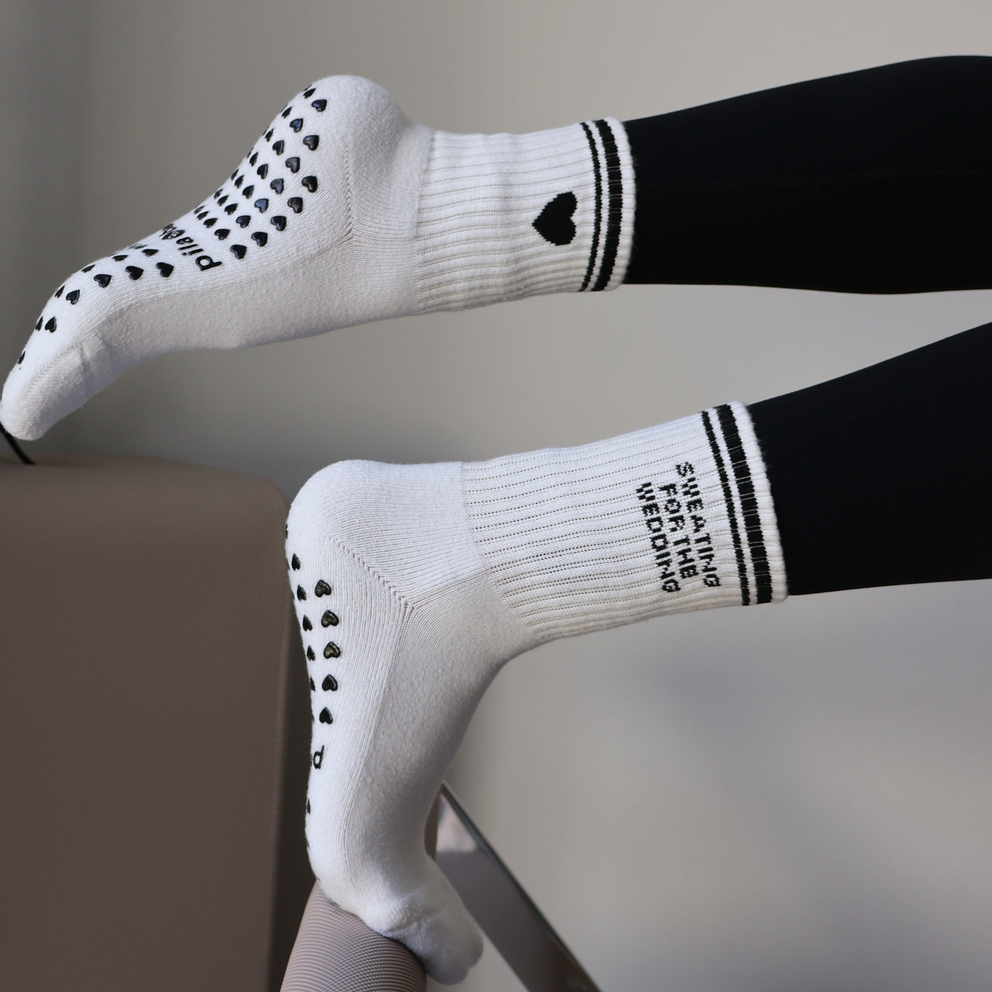 sweating for the wedding pilates grip socks for pilates