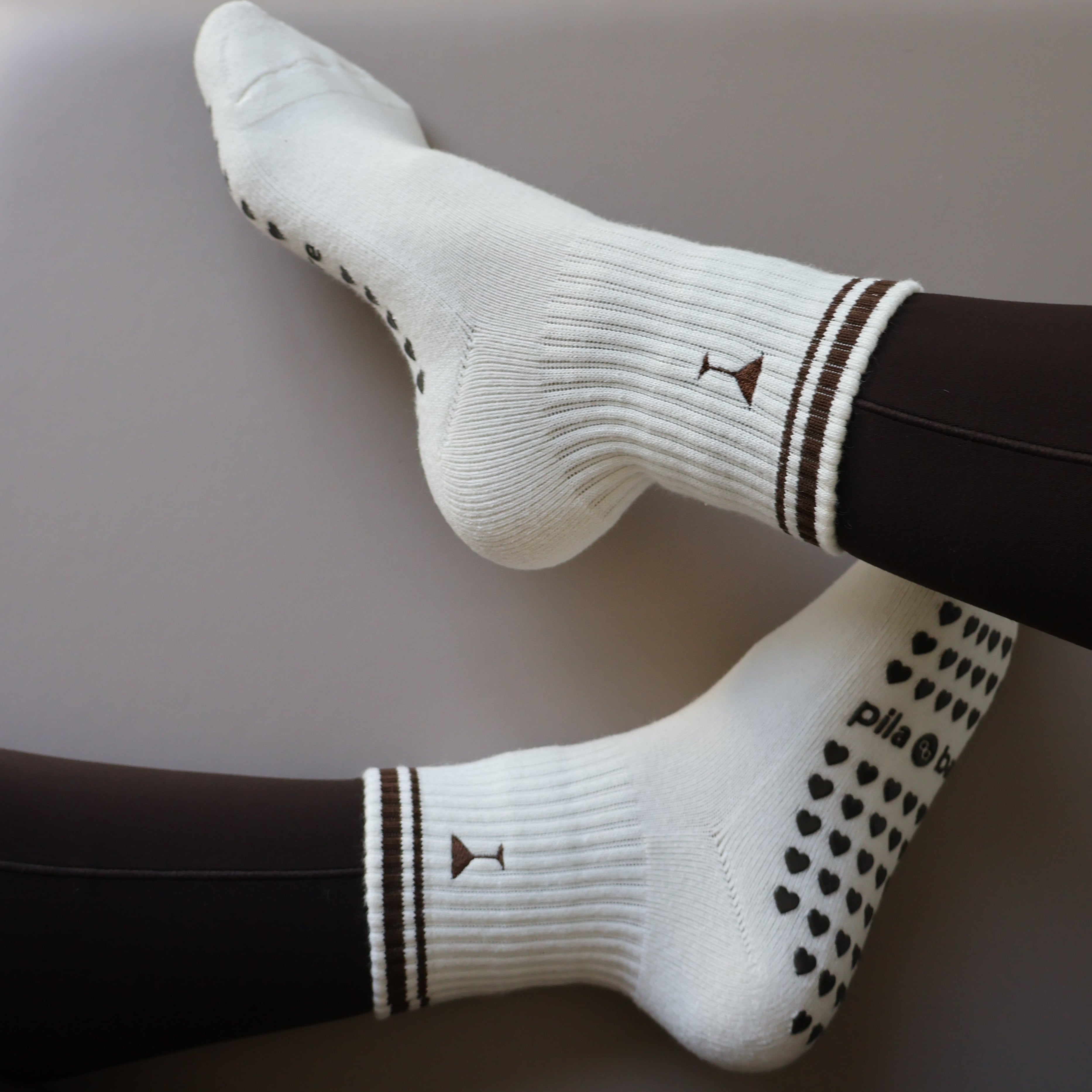 tini bit hotter - martini pilates socks