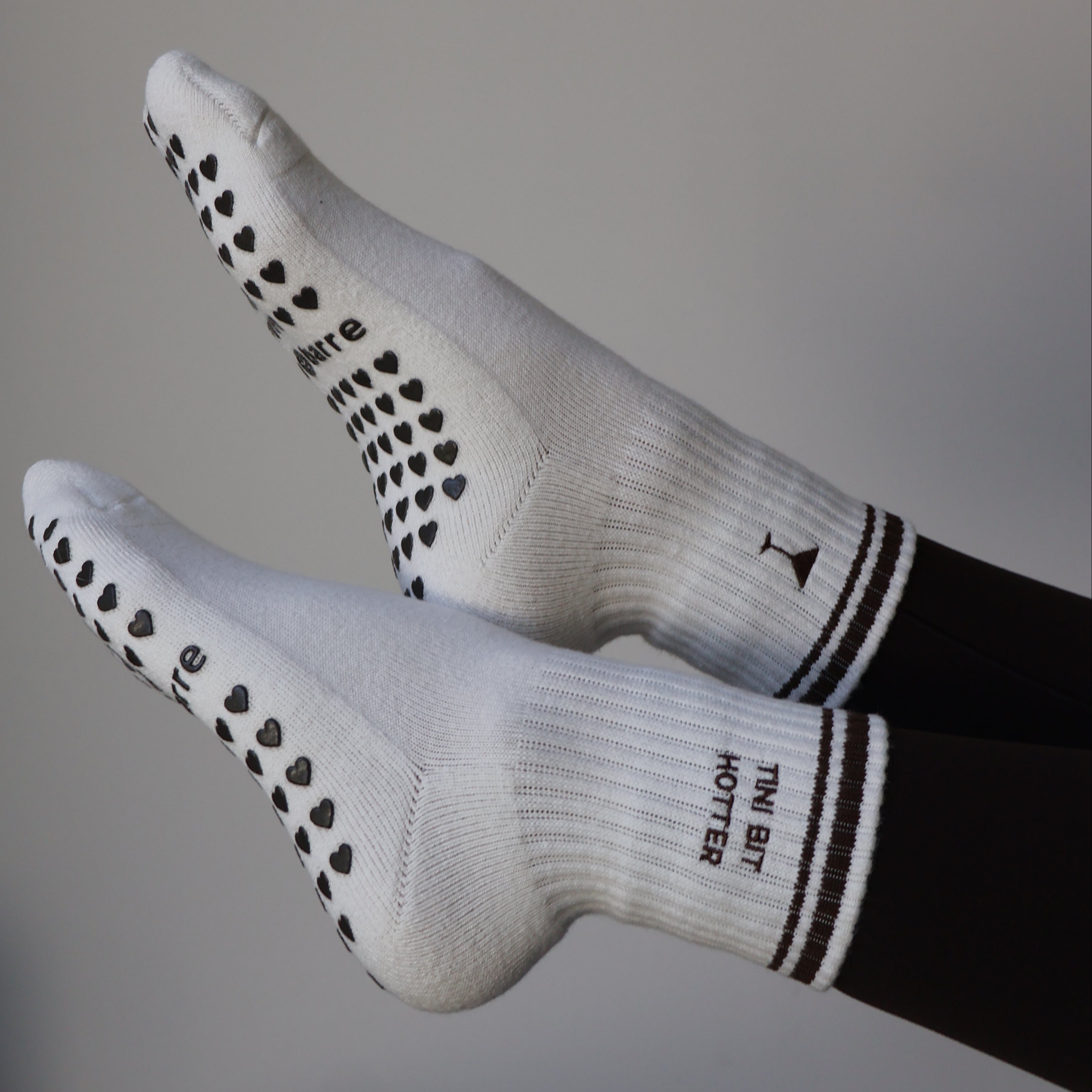 tini bit hotter grip socks for barre